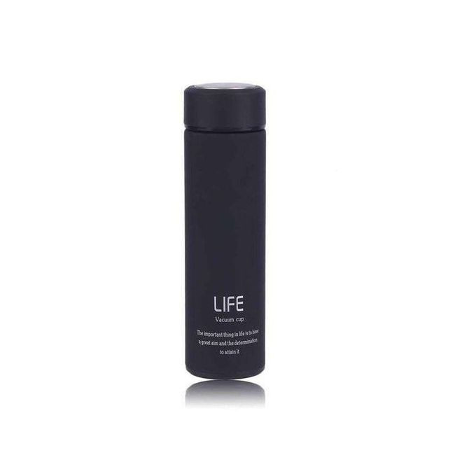 Stainless Steel Tea Water Coffee Flask - Black