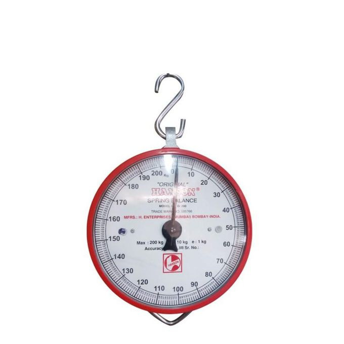 Hanson Hanging Weighing Scale With 200Kg Maximum - Red