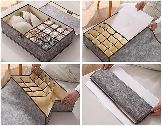Underwear Drawer Organizer Multifunctional Underwear Storage Box (Socks, Bras, Panties Organizer)