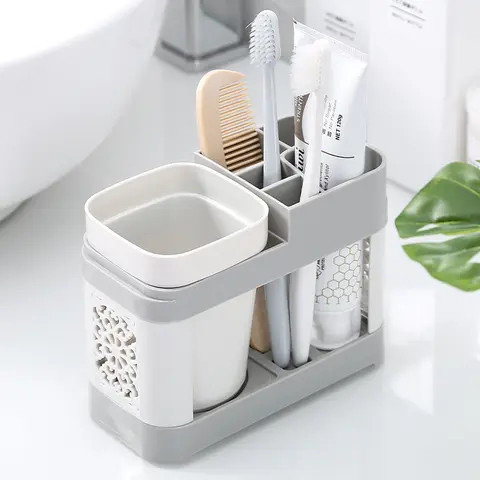 1 Cup Toothbrush Holder - white