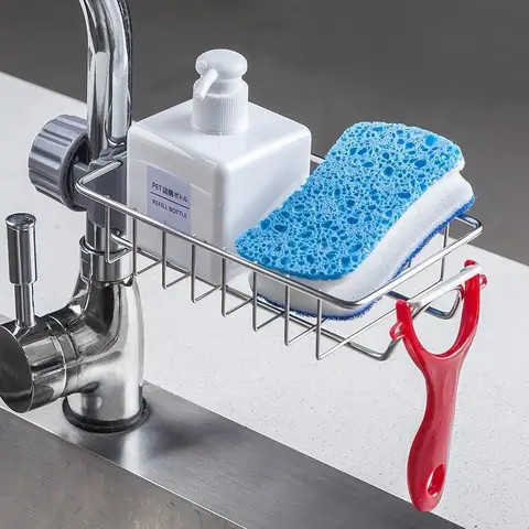 Sink Drain Rack - silver
