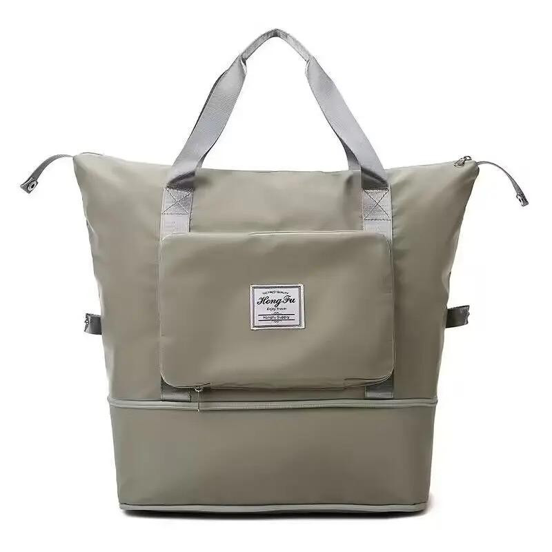 Foldable Travel Bag Wet and Dry Fitness Bag Swimming Package Hand Luggage Storage Bag - multicolor
