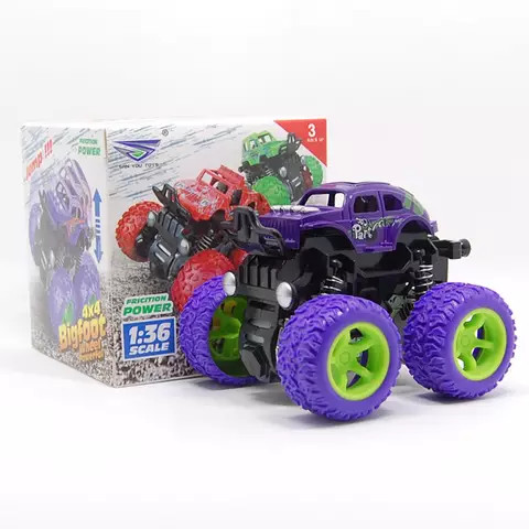 Two Pieces Four Wheel off-Road Vehicle Toy Children's Car - color may vary