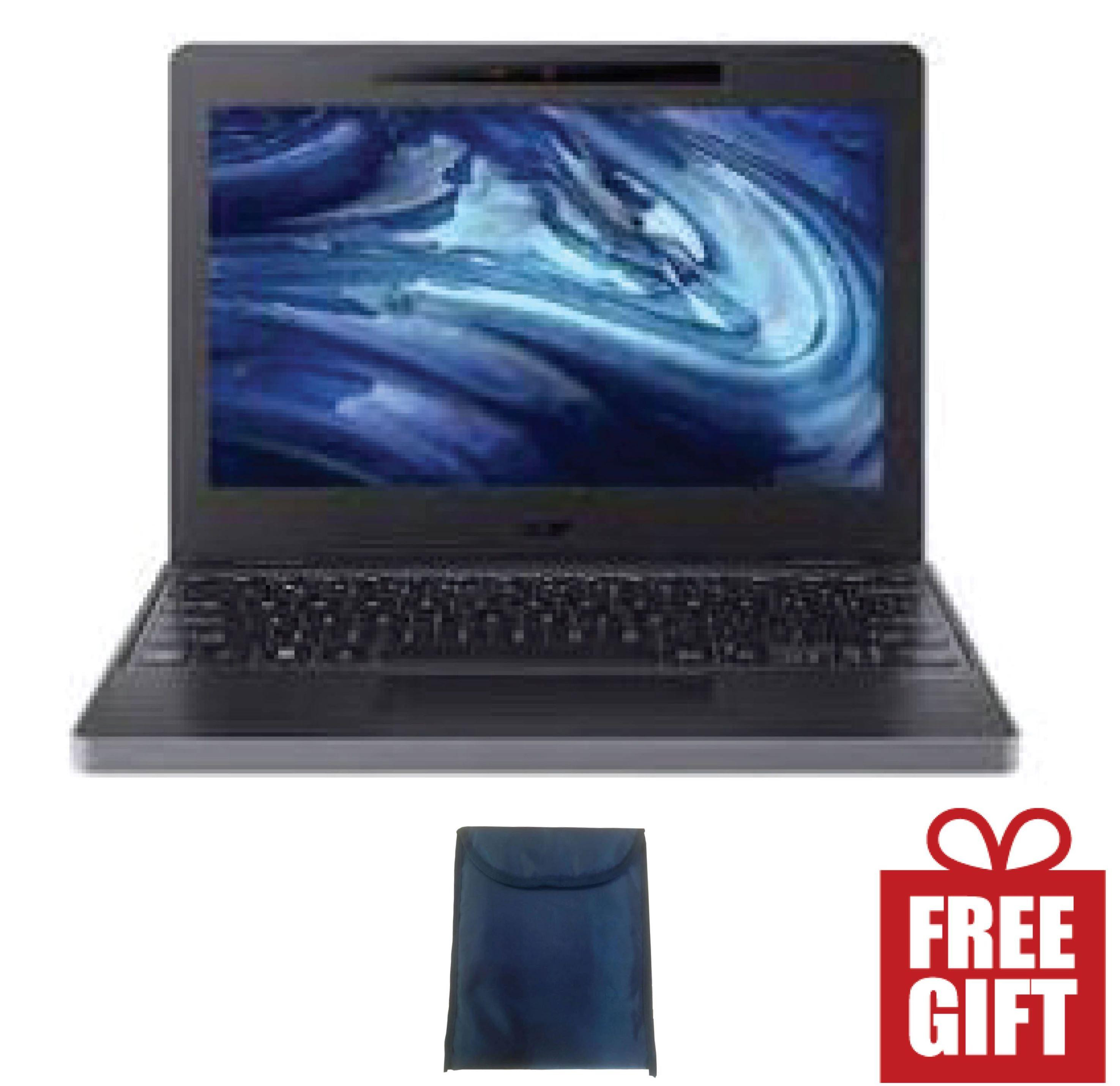 Mini Travelmate.4GB RAM 128GB SSD, 12" Screen Plus laptop Pouche - Black(Refurbished)