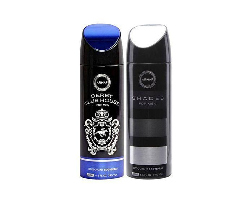 Armaf A Bundle Of Derby Club House & Shades Body Deodorant Sprays For Men 200ml