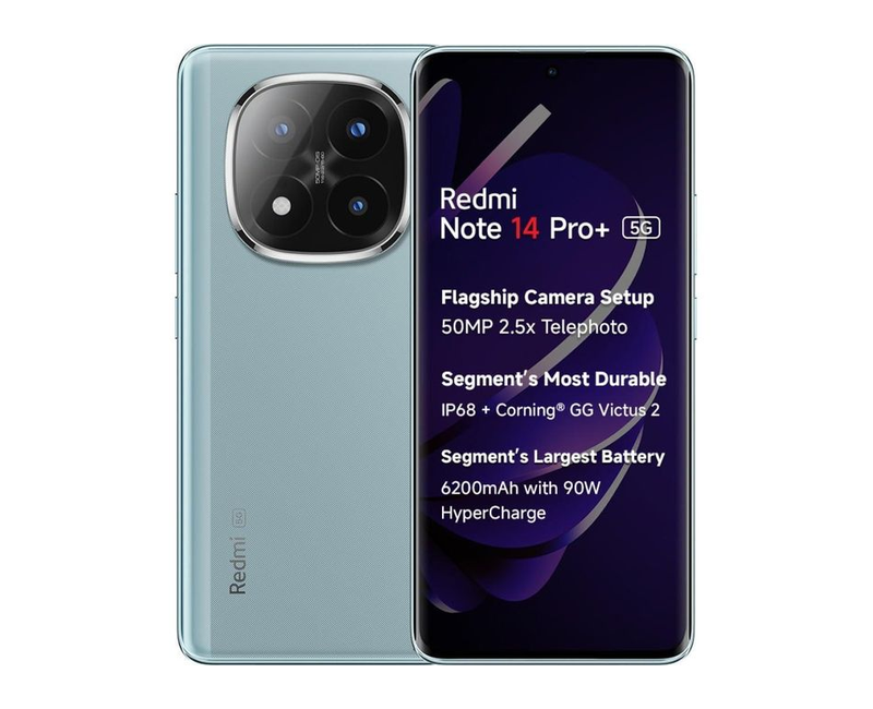 Redmi Note 14 Pro+ 5G 6.67" 12GB RAM 512GB ROM 50MP 6200mAh - Blue