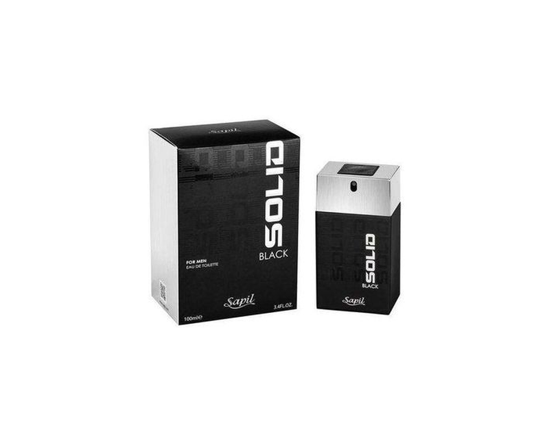 Sapil Solid Black For Men Long-lasting, Enticing Scent 100ml