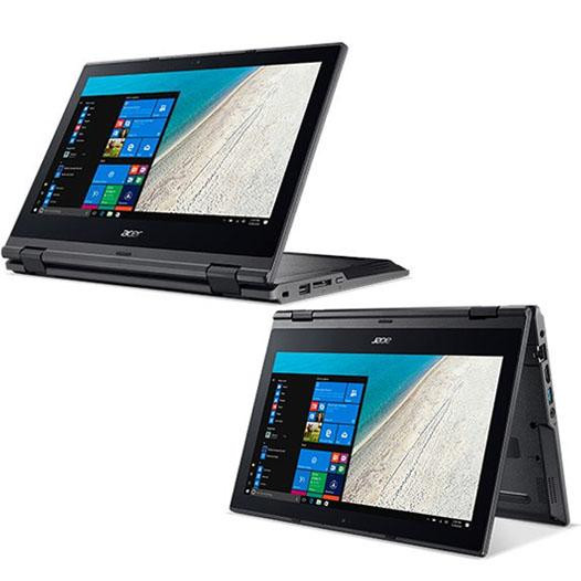 Refurbished Travelmate Spin Mini Laptop,Touch Screen,4GB RAM,128GB SSD,11.6 Inch,Black