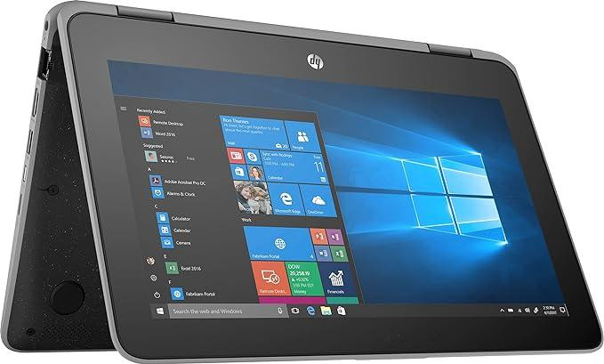 ProBook X360 11 G3 Touch Screen Notebook PC , 4GB RAM 128GB SSD 2 in 1 Laptop (Refurbished Grade A) - Black/Grey