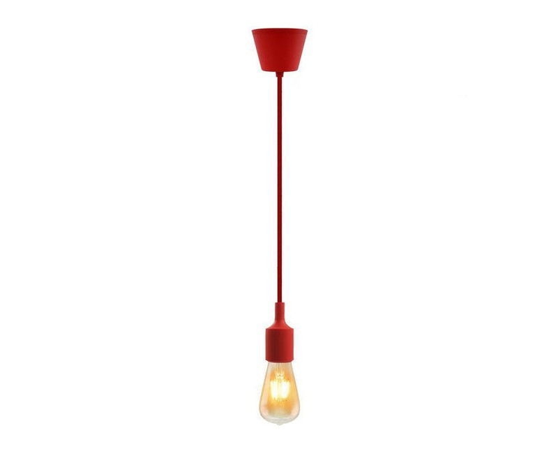 PVC HOLDER E27 - RED PL HO27-RD