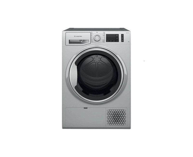 Ariston washing machine Tumble Dryer with heat pump, NTM119X1SSK 9Kg- Silver
