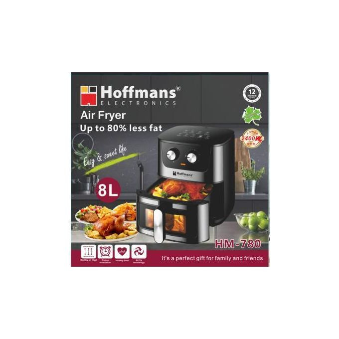 Hoffmans 8L Air Fryer Hm-780 - Black.