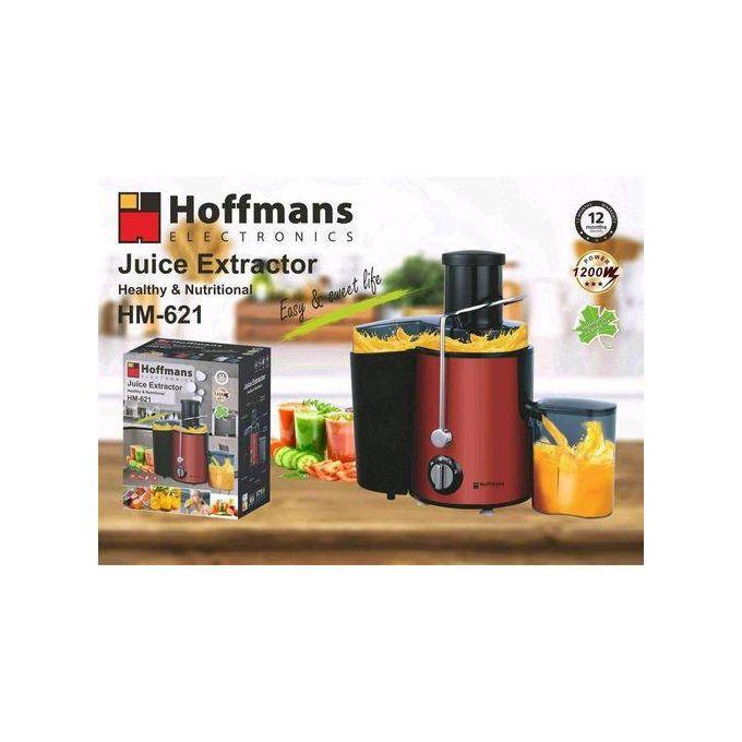 Hoffmans Electronic Juice Extractor 4 In 1 Model HM 637 -Red