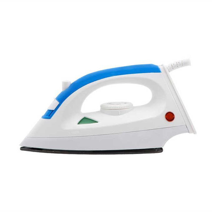 Non Stick Dry Flat Iron - White, Blue