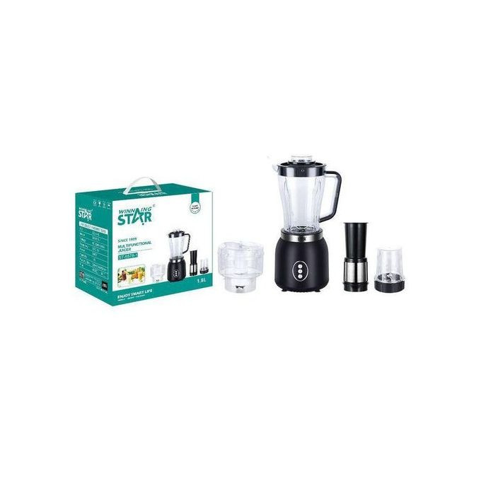 3-in-1 Electric Multifunction Juicer blender - 1.8L - Transparent