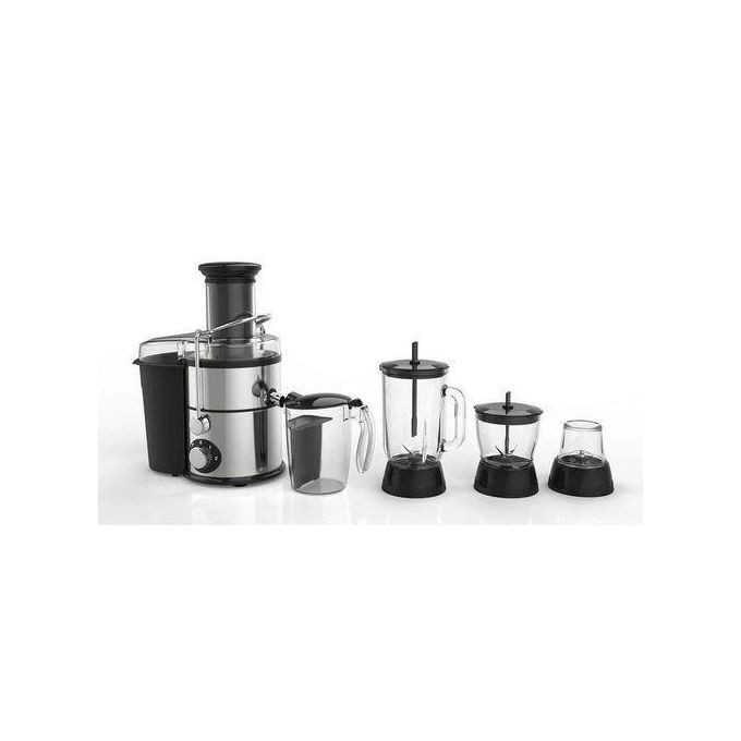 4 ln1 Electric Juicer,Blender/Extractor,1.5L- Silver.