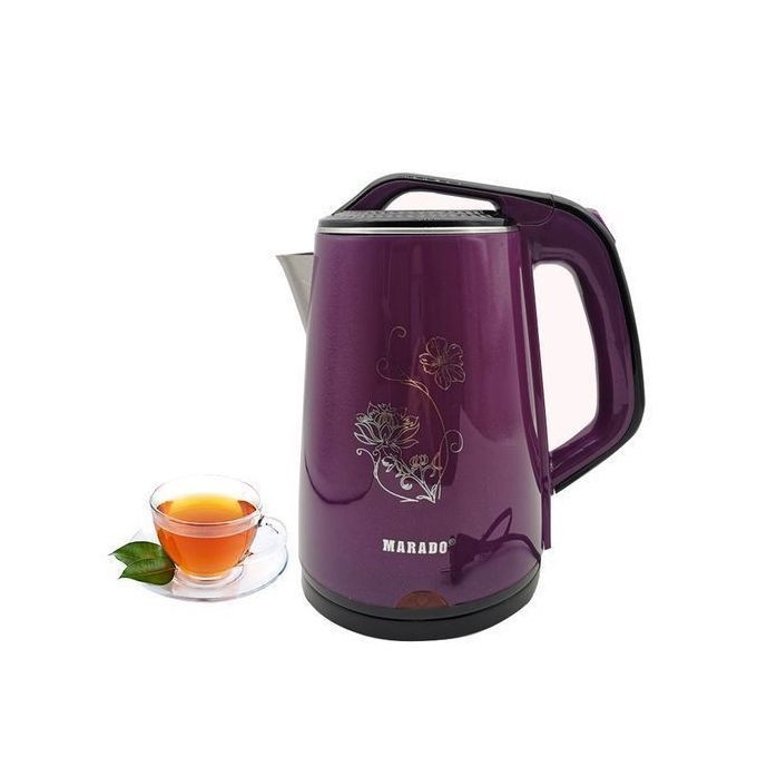 2.5L Electric Heat Kettle Percolator - Purple, Blue, White