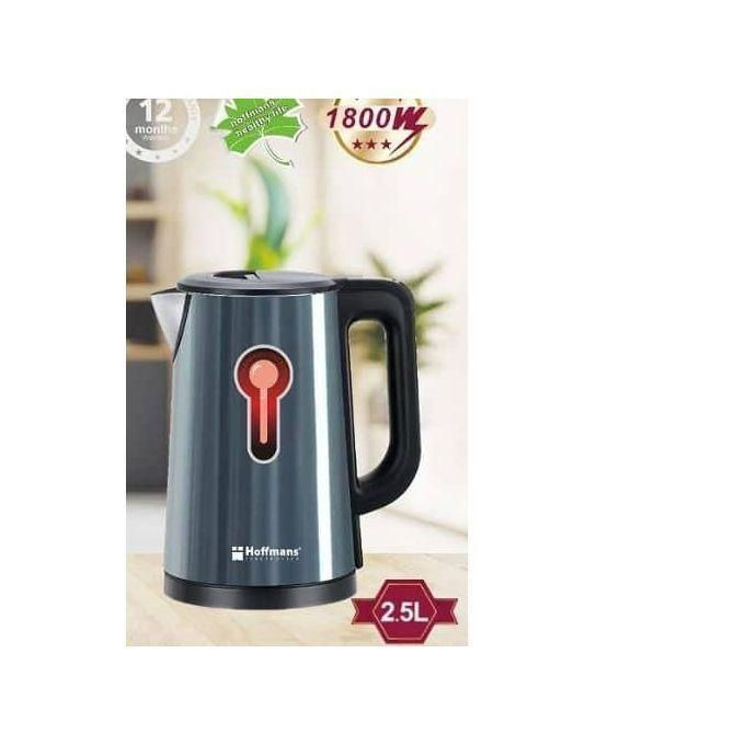 2.5Litres Electric Tea Kettles for Boiling Water Stainless Steel Double Wall Hot Water Boiler with Automatic Shut Off & Boil-Dry Protection -