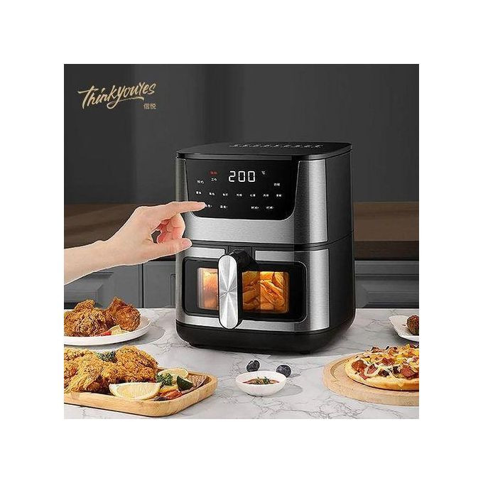 8L / 8 litres Digital Electric Airfryer / Air Fryer -black