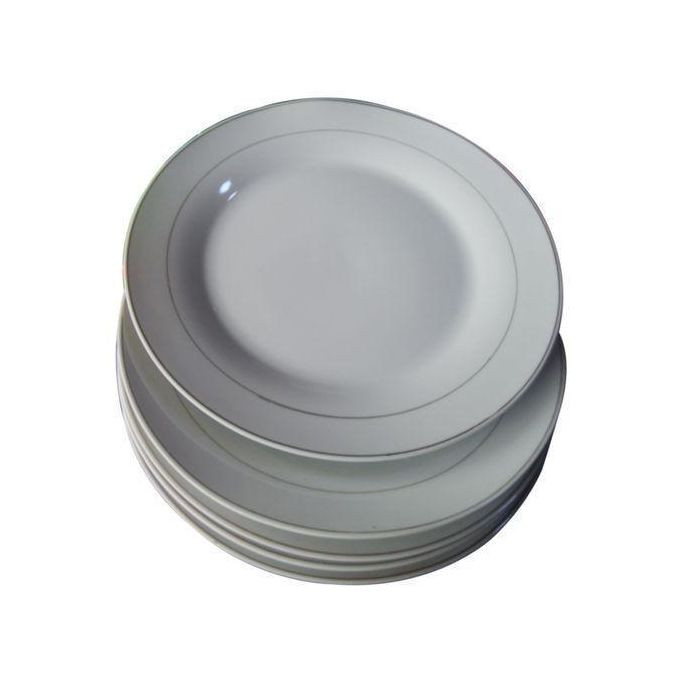 Other Set Of 6 Ceramic Dinner Plates –White