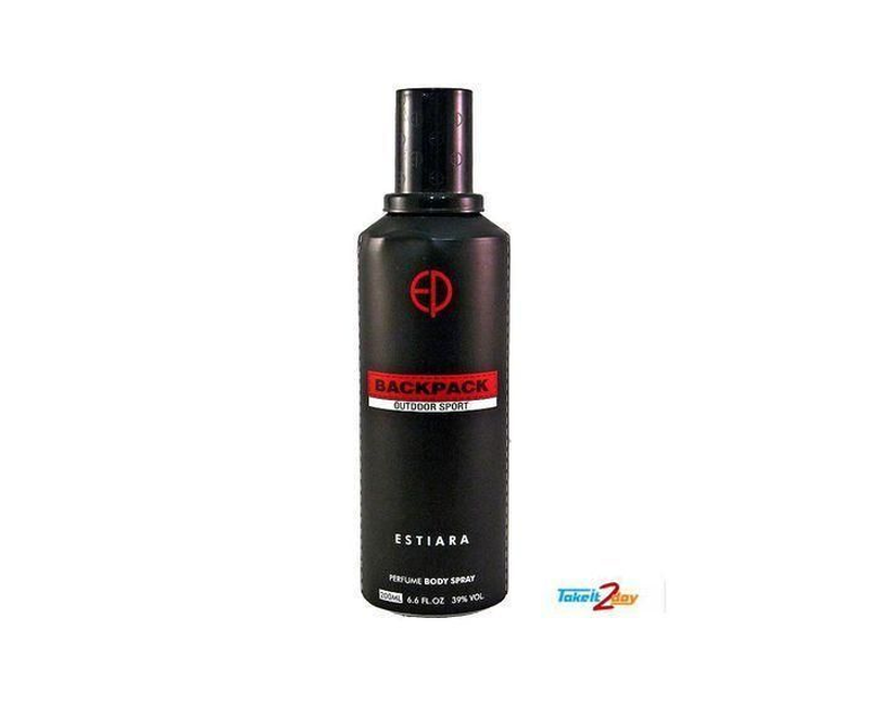 Back Pack Out Door Sport Deodorant Body Spray For Men 200ml - Black,Red.
