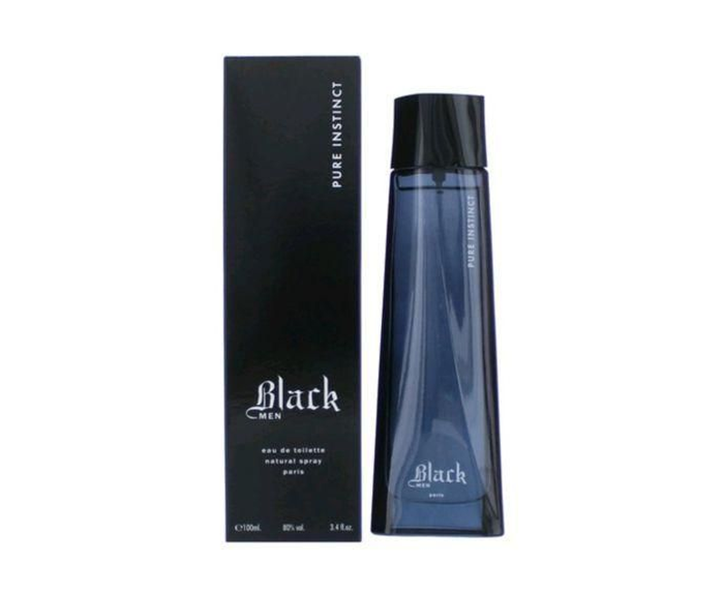 Pure Instinct Black Men Eau De Toilette Natural Spray 100ml 3.4 FL.Oz.