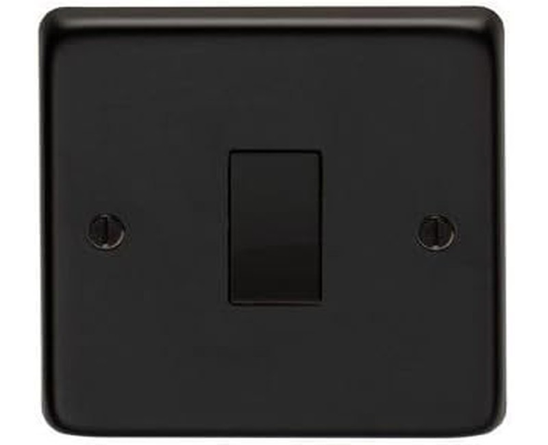 1GANG 2WAY BLACK SWITCH WITH COVER SR 5112-BK-TTSB-BR