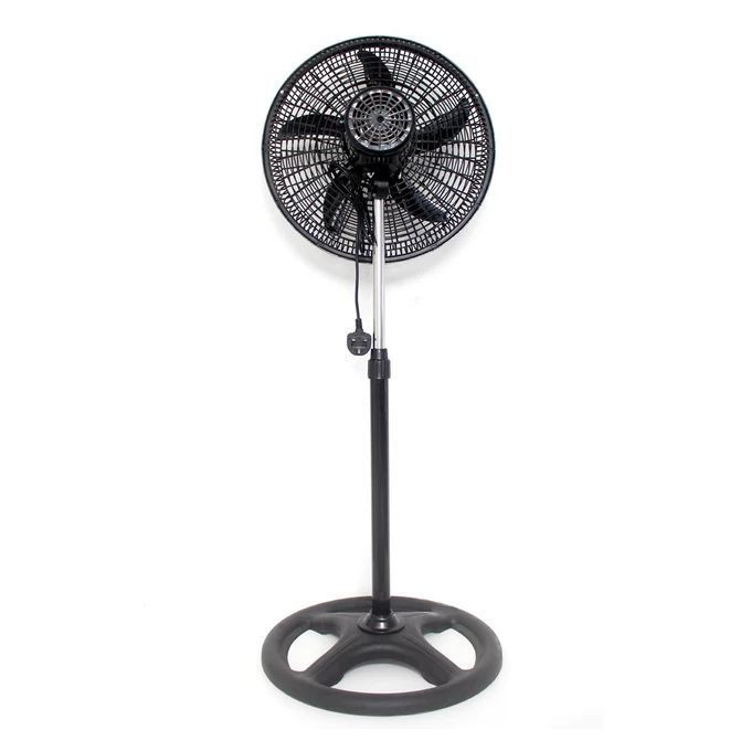 Standing Office Oscillating & Adjustable Electric Fan -Silver,Black