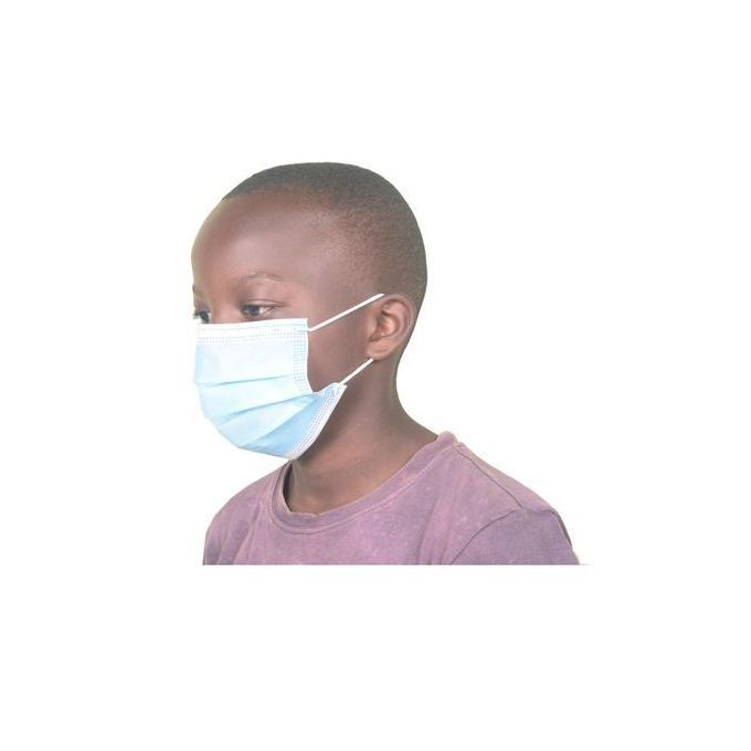 50 Pc 3 Layer Disposable Protective Medical Face Masks With Filter - Blue