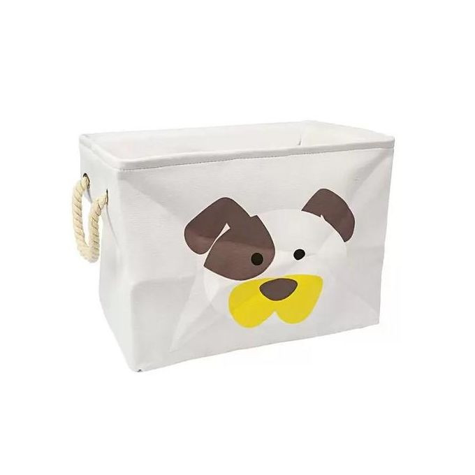 Simple and elegant Cartoon Clothes Storage Basket Square Storage Box for Toys Kids Clothes Sundries Folding Laundry Basket Fabric Closet Organizer