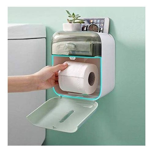 Toilet paper holder wall mounted toilet paper holder bathroom waterproof fabric box toilet paper container made of plastic for roll paper tube storage container organiser variations expected