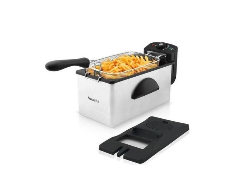 3.0Litres Stainless Steel Electric Deep Fryer-Silver