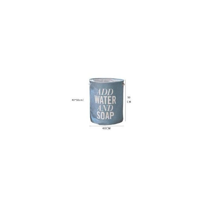 Collapsible Printing Canvas Cloth Laundry Basket Laundry Basket Blue