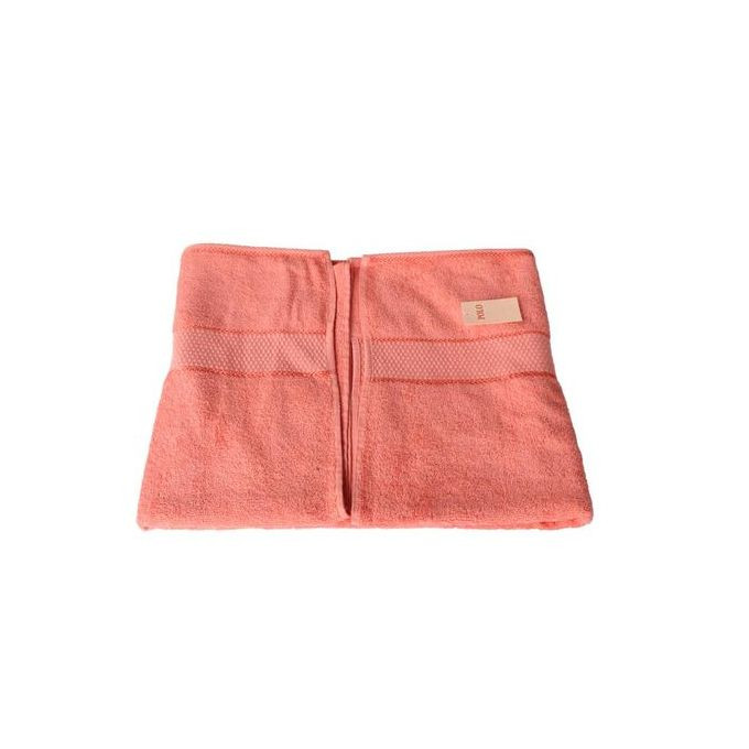 Large Cotton Bath Towel - Peach