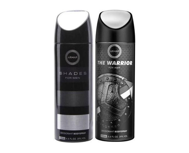 A Bundle Of Shades & Warrior Body Deodorant Sprays For Men 200ml