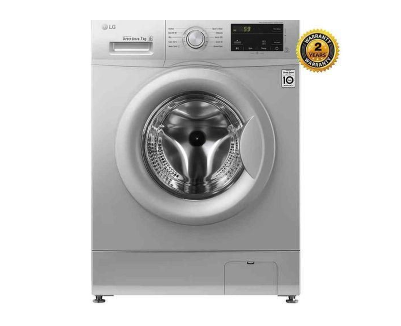 LG 8Kg Front Loading Washing Machine - Silver..