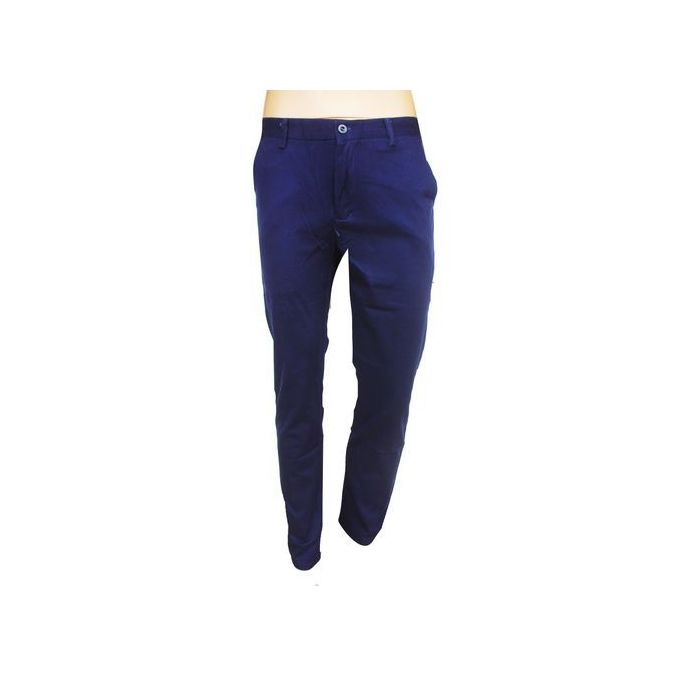 White Label Designer Men's Stretcher Khaki Pants - navy Blue