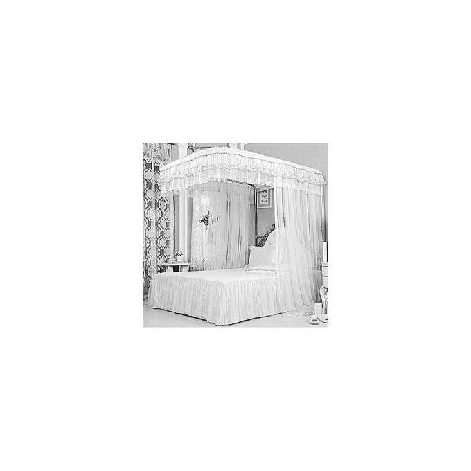 Two-Stand Rail Net-Strong Stands - White 5x6
