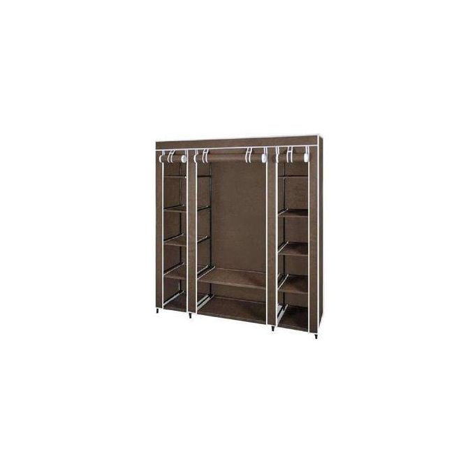 3 Column Steel Cloth Wardrobe Color May Vary