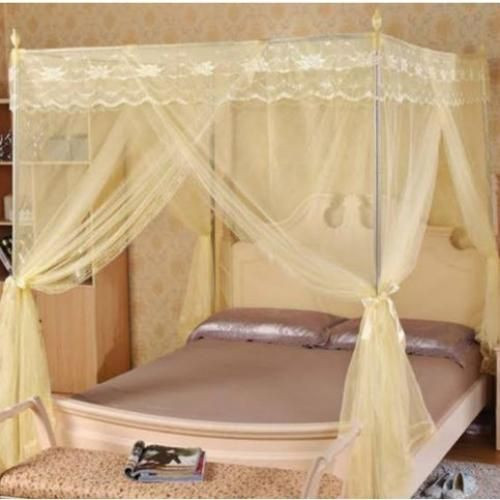 4*6 Flat Mosquito Net Without Metal Stands - Cream