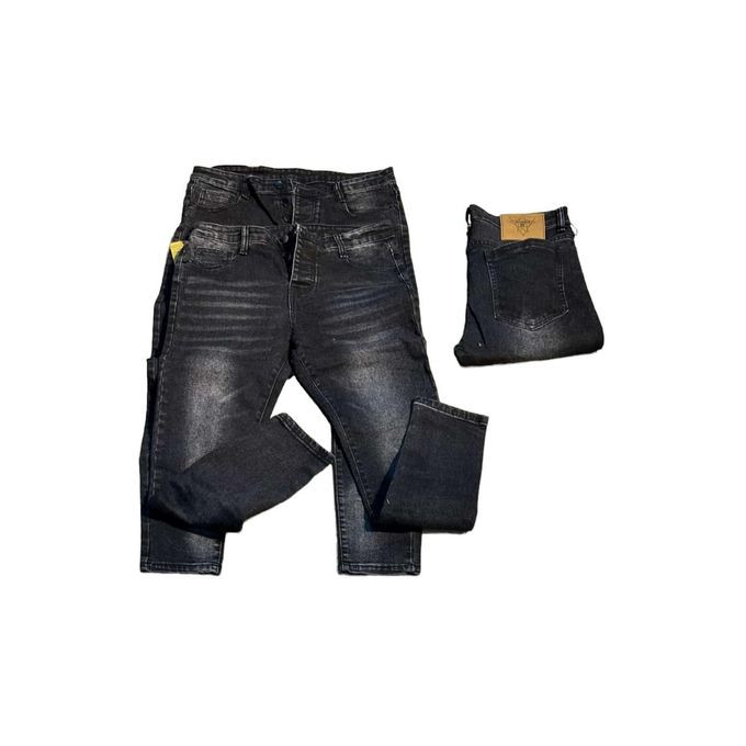 Mens Relax Fit Faded Jean - Black 30