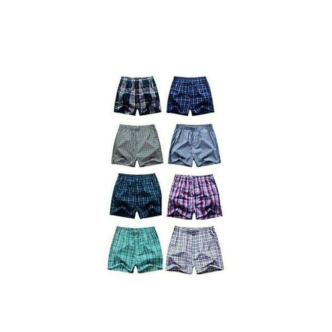 6-Pack Men's Cotton Woven Boxers - Assorted L