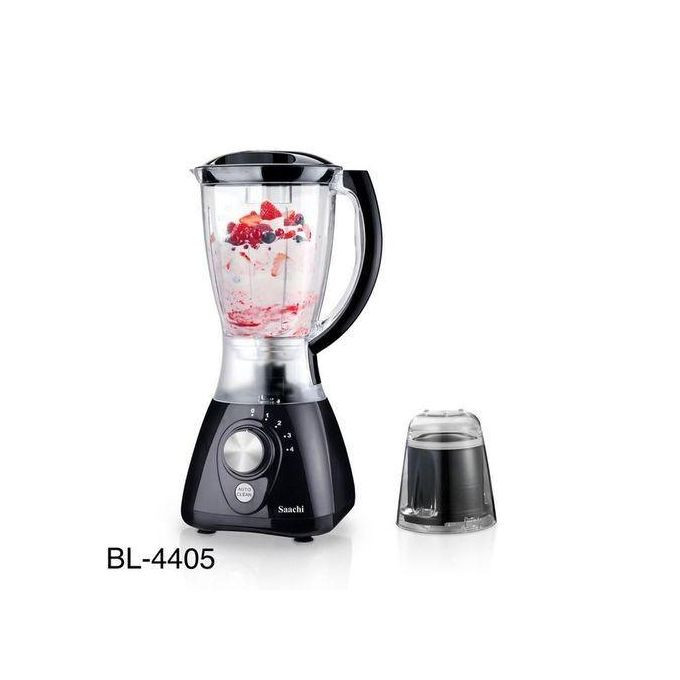 Saachi 2 In 1 4 Speed Melanie Jar Juice Blender - Black
