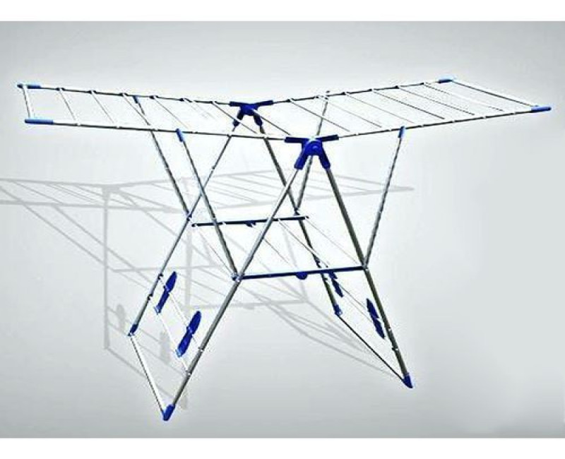 Steel Clothes Rack, Dryer. Drying, Rod, Hanger - White, Blue