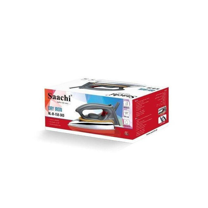Saachi Non Stick Heavy Weight Dry Flat Iron NL-1R-158 - Silver, Grey