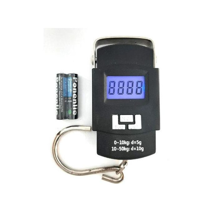 50kgs/50 Kg Digital Portable Weighing Scale - Black