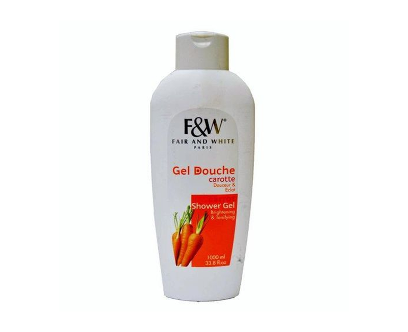 Fair And White Paris Gel Douche Carotte Shower Gel 1000 ml
