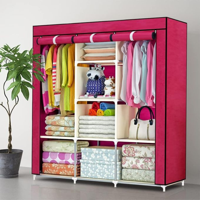 3 Layer Storage Wardrobe Shelf Rack Fancy And Foldable