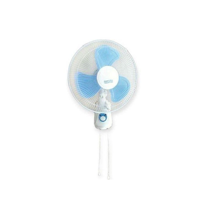 Wall Mount Fan 16'Oscilating 3 Speed - White Blue
