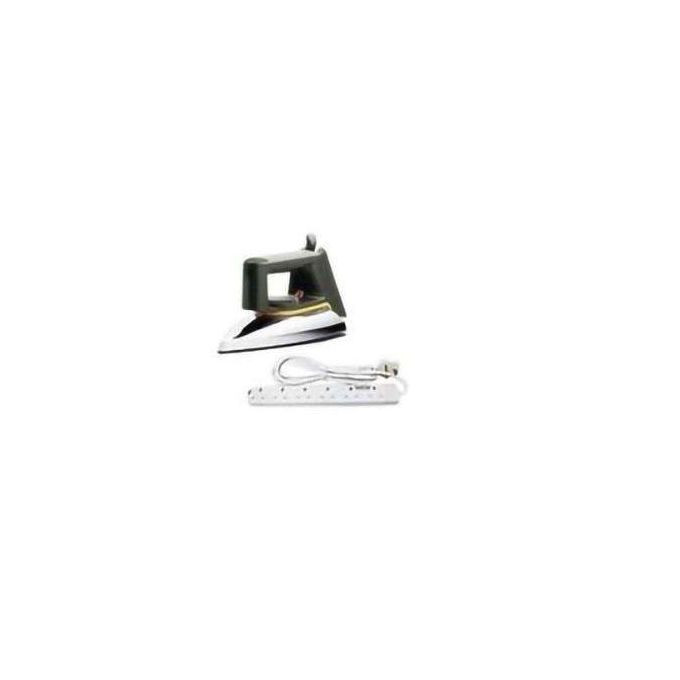 Flat Iron & Power King 6 Extension Cable - Silver , White